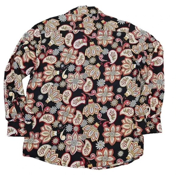 Silver Stone‎ Floral Collection Men's Modern Fit Button Down Shirt Size X Large - Picture 5 of 8